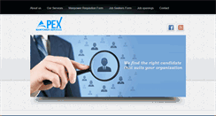 Desktop Screenshot of apexmanpower.com