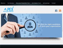 Tablet Screenshot of apexmanpower.com